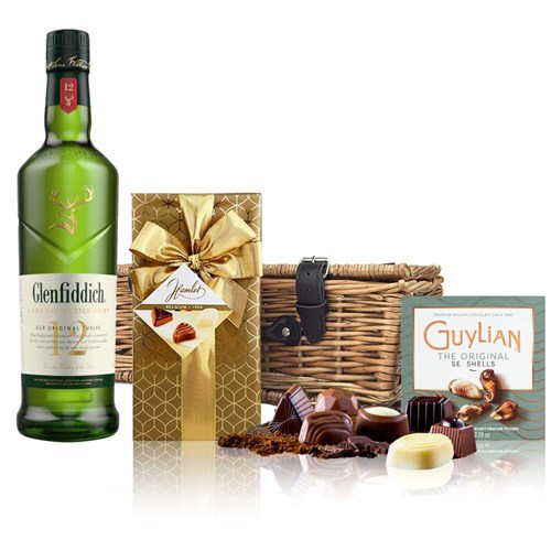 Glenfiddich 12 Year Old Whisky 70cl And Chocolates Hamper